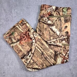 Mossy Oak Hunting Pants Mens XXL 46x30 Brown Break-Up Infinity Camo Cargo